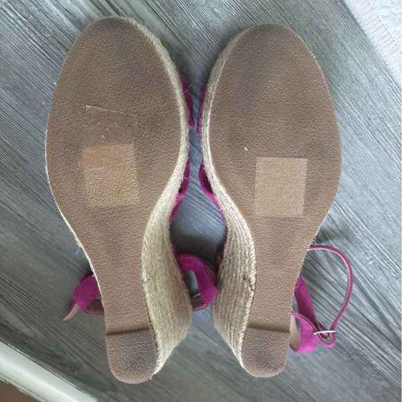 ASOS Glamorous Espadrille Wedge Sandal in Hot Pink Sz 7.5 - Picture 5 of 5